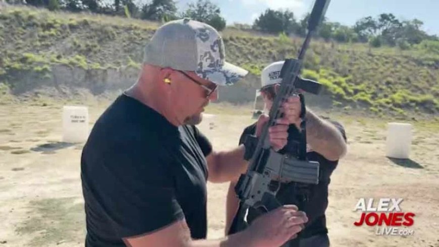 WATCH: Alex Jones, Shawn Johnson Celebrate 250 Years Of American Freedom At The Shooting Range!