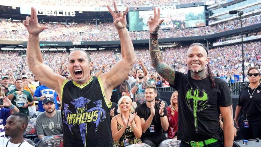 Jeff Hardy, 48, turns back the clock with wild ladder dive as The Hardys win TNA tag titles at Slammiversary