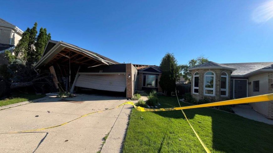 Manitoba storm damages properties, leaves thousands without power