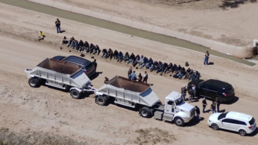 Dozens of Illegals Pulled From Dump Trailer in California