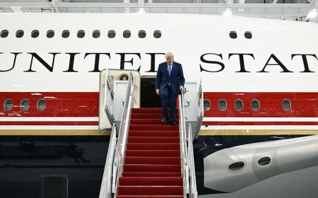 Trump takes inaugural flight aboard new Air Force One ahead of library debut honoring famed outdoorsman
