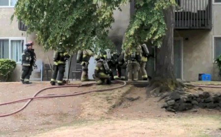 Wild video captures apartment complex electrical room explosion as firefighters investigate smoke call