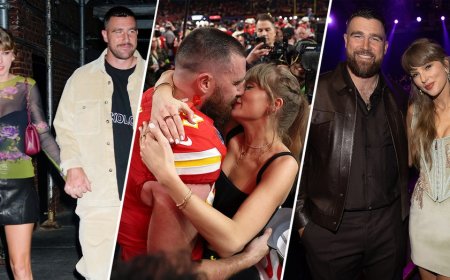 Taylor Swift and Travis Kelce's love story in photos as wedding day arrives