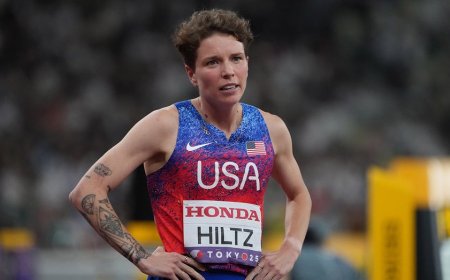American Olympic runner Nikki Hiltz, who identifies as transgender nonbinary, reacts to Supreme Court ruling