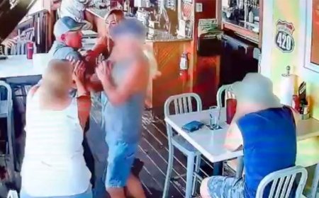 Video shows off-duty Florida sheriff's sergeant allegedly assaulting elderly couple at bar