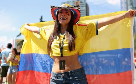 Colombia soccer fans invade Vancouver ahead of World Cup Round of 16 clash with Switzerland