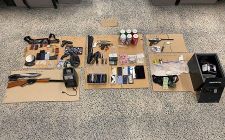 Guns, machetes and cellphones among items seized by northern Saskatchewan RCMP