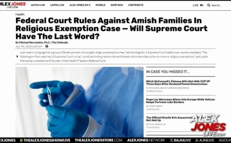 BOMBSHELL: Federal Court Rules Against Amish Families In Religious Exemption Case For Vaccines! 