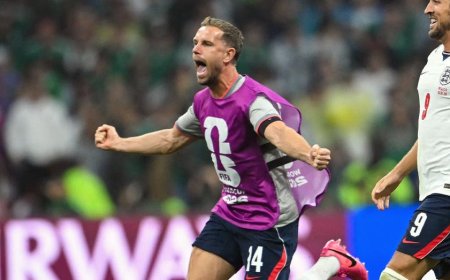 England's Jordan Henderson undergoes surgery after suffering fracture while celebrating win over Mexico
