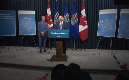 Alberta government announces plans for new schools, critics say it’s just politics
