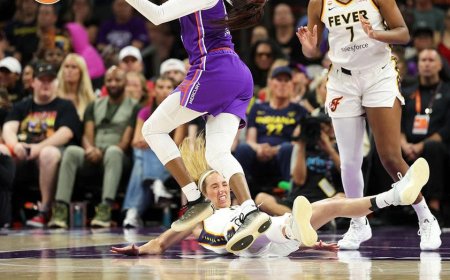 WNBA player who battered Caitlin Clark elbows another Fever star in the face, but there's a catch