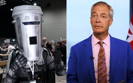 Meet 'Count Binface,' the trash can-clad comedian challenging Nigel Farage
