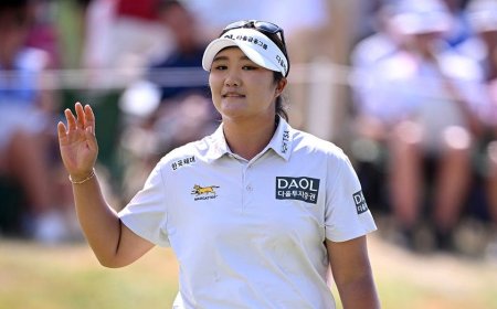 Golf star records lowest round in LPGA major history with astounding performance at Evian Championship