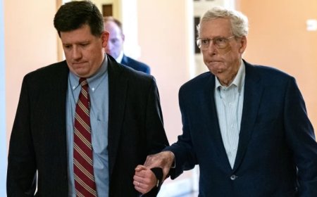 McConnell Reappears in Hospital, Says He Fell