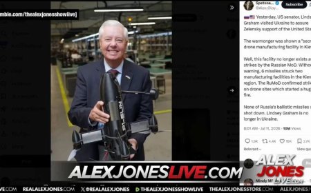 MASSIVE COVERUP? Did Sen. Lindsey Graham Die Yesterday In A Russian Airstrike While He Was Visiting A Secret Kamikaze Drone Factory?