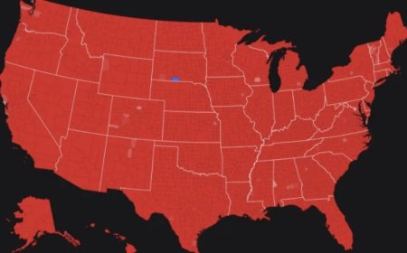 Trump Posts Map Showing Voters Whose Ancestry Is “American” Vote Republican More Than Democrat
