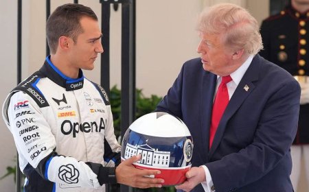 Trump touts IndyCar drivers' 'special' ability at Freedom 250 Grand Prix showcase, seemingly ending hot debate