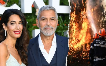 George and Amal Clooney evacuate France home as wildfires spread across Europe