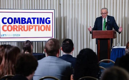 Pot, Meet Kettle: Senator Schumer Headlines Democrat Anti-Corruption Forum, Protester Interrupts Speech Calling Him “Genocidal”