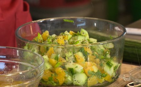 Simply Delicious Recipe: Cucumber Salad with citrus, ginger and chili