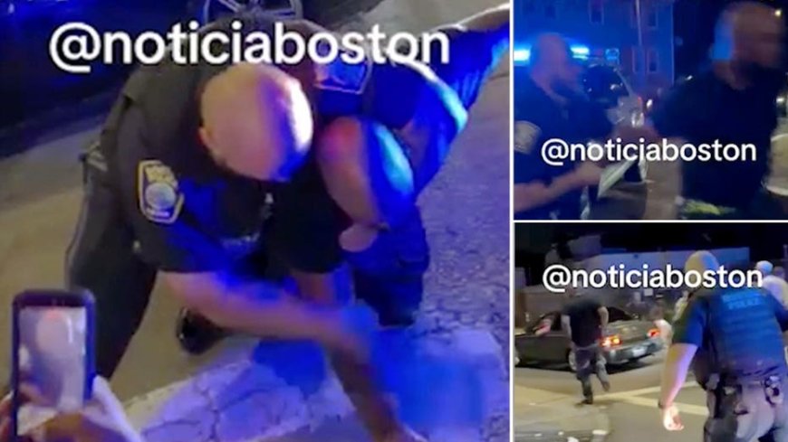 Boston cop pelted by mob as dirt bike suspect escapes in wild viral video: ‘He was all alone’