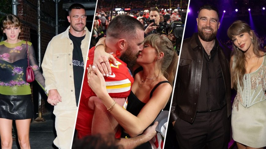 Taylor Swift and Travis Kelce's love story in photos as wedding day arrives