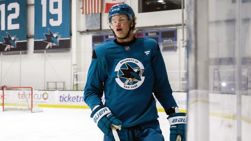 The tallest player ever selected in the NHL blew minds in his debut with the San Jose Sharks