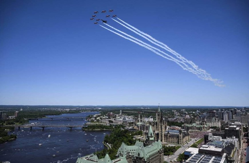 Canada honours U.S. Independence Day with joint fighter jet fly past
