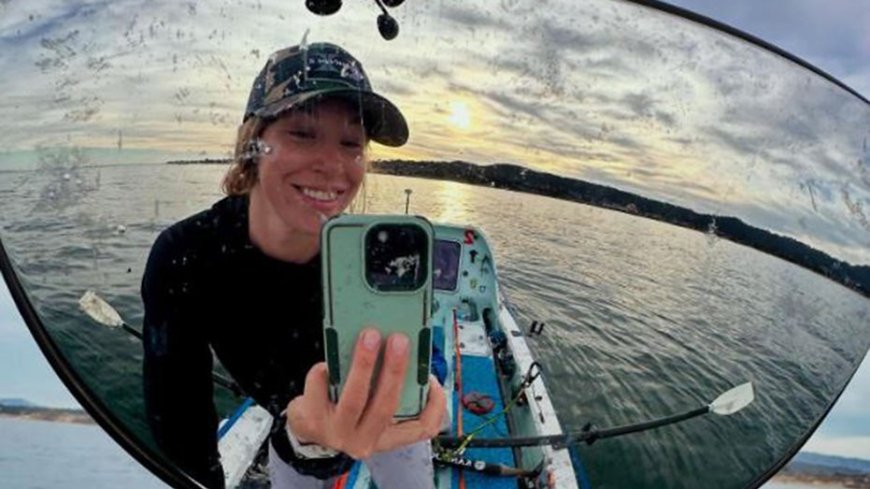 Grand Canyon rafting guide becomes first American woman to row solo across Pacific in record-breaking fashion