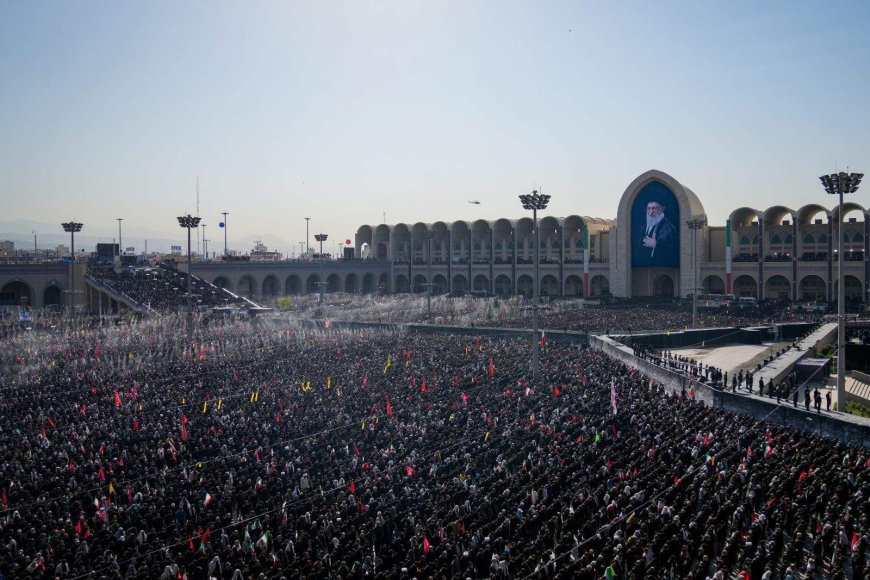 Iran’s top officials attend prayer for the late Supreme Leader Ayatollah Ali Khamenei