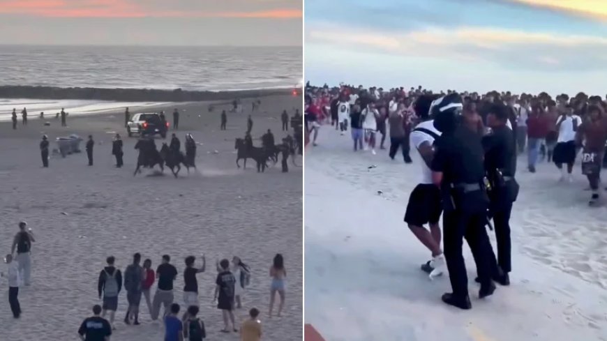 Shock Videos: Swank Newport Beach Locked Down Amid ‘TikTok Takeover’ Riot, Attack Police