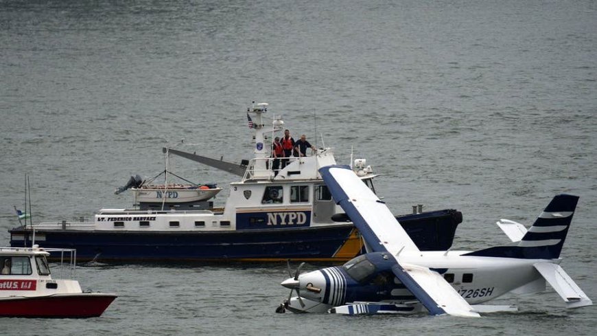 Pilot declares mayday before seaplane comes down in New York City’s East River