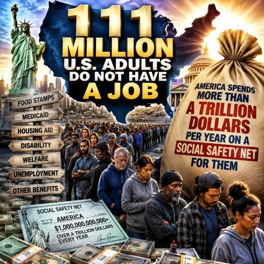 111 Million U.S. Adults Do Not Have A Job And America Spends More Than A Trillion Dollars Per Year On A Social Safety Net For Them