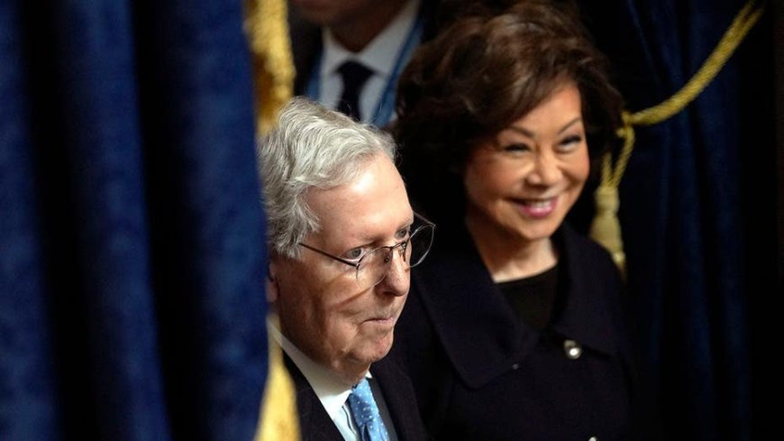 McConnell's wife, Elaine Chao, saw no need for 'immediate return' from China as former GOP leader hospitalized