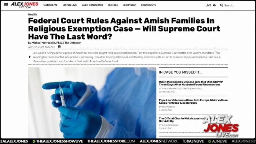 BOMBSHELL: Federal Court Rules Against Amish Families In Religious Exemption Case For Vaccines! 