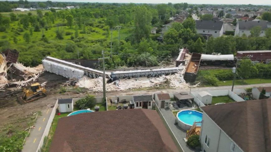Operations resume following major train derailment north of Montreal