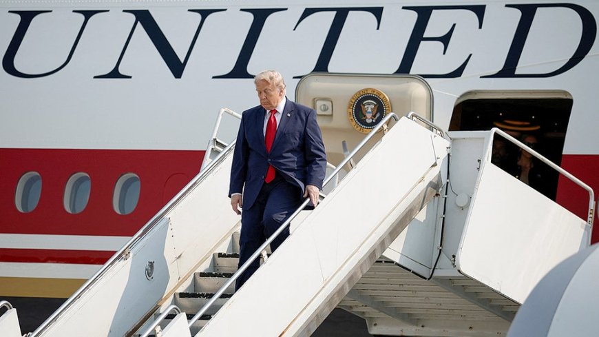 Trump explains why he's flying old Air Force One back to DC