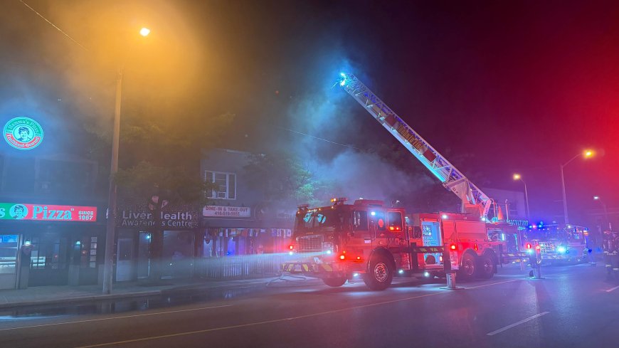 Police treating Eglinton restaurant fire as suspected arson