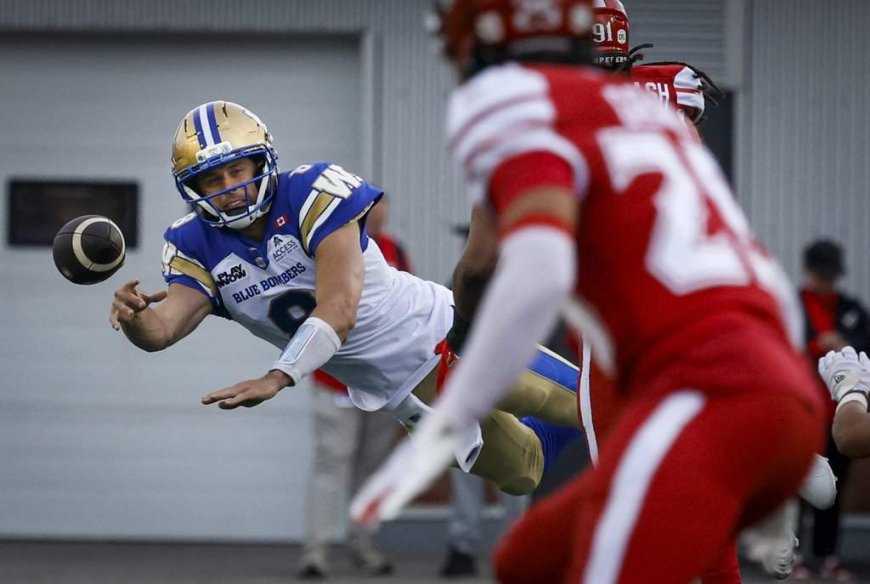 Winnipeg Blue Bombers quarterback Collaros questionable to face Argonauts