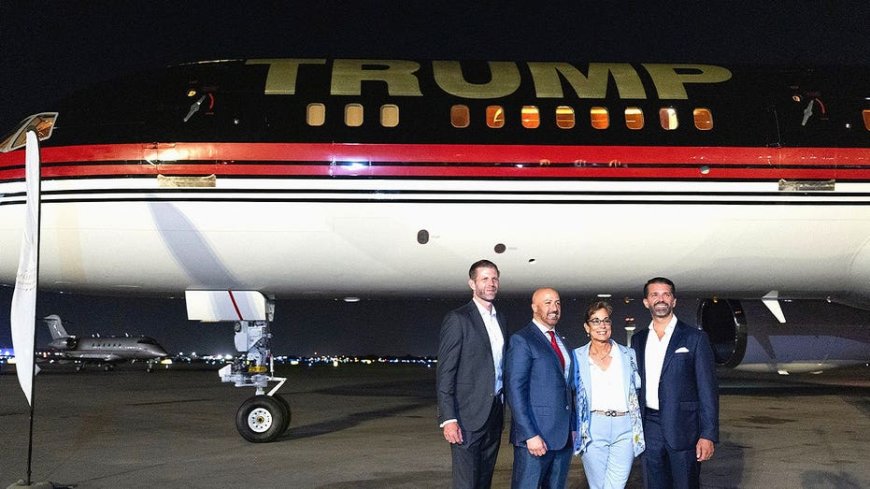 Palm Beach airport's President Donald J Trump International rebrand celebrated as Trump plane touches down