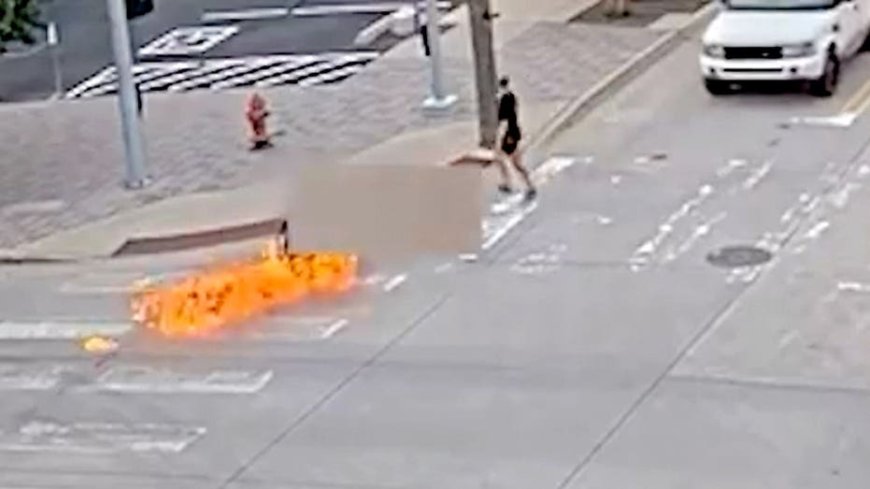 Man arrested after throwing Molotov cocktail at person in wheelchair near OKC police hq