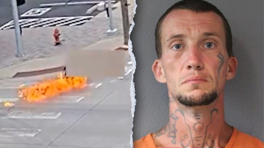 Man arrested after allegedly throwing Molotov cocktail at person in wheelchair near OKC police headquarters