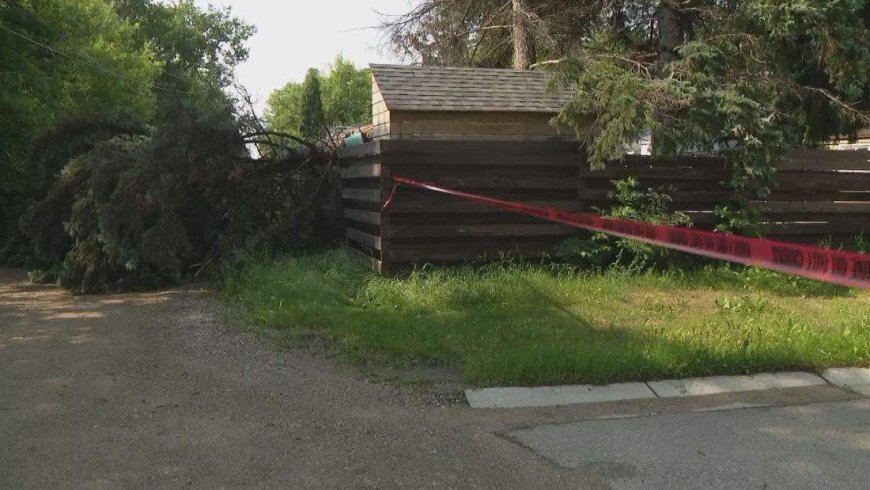 Stormy Saskatoon night leads to power outages, sparks fires