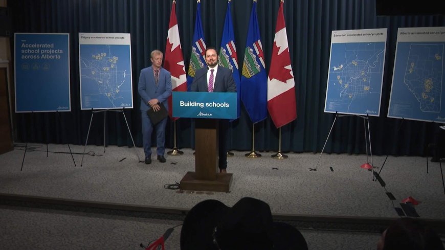 Alberta government announces plans for new schools, critics say it’s just politics