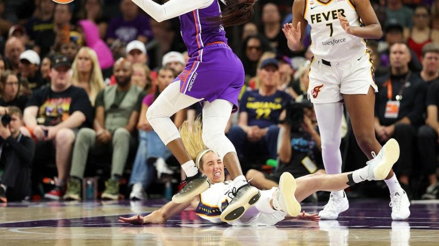 WNBA player who battered Caitlin Clark elbows another Fever star in the face, but there's a catch