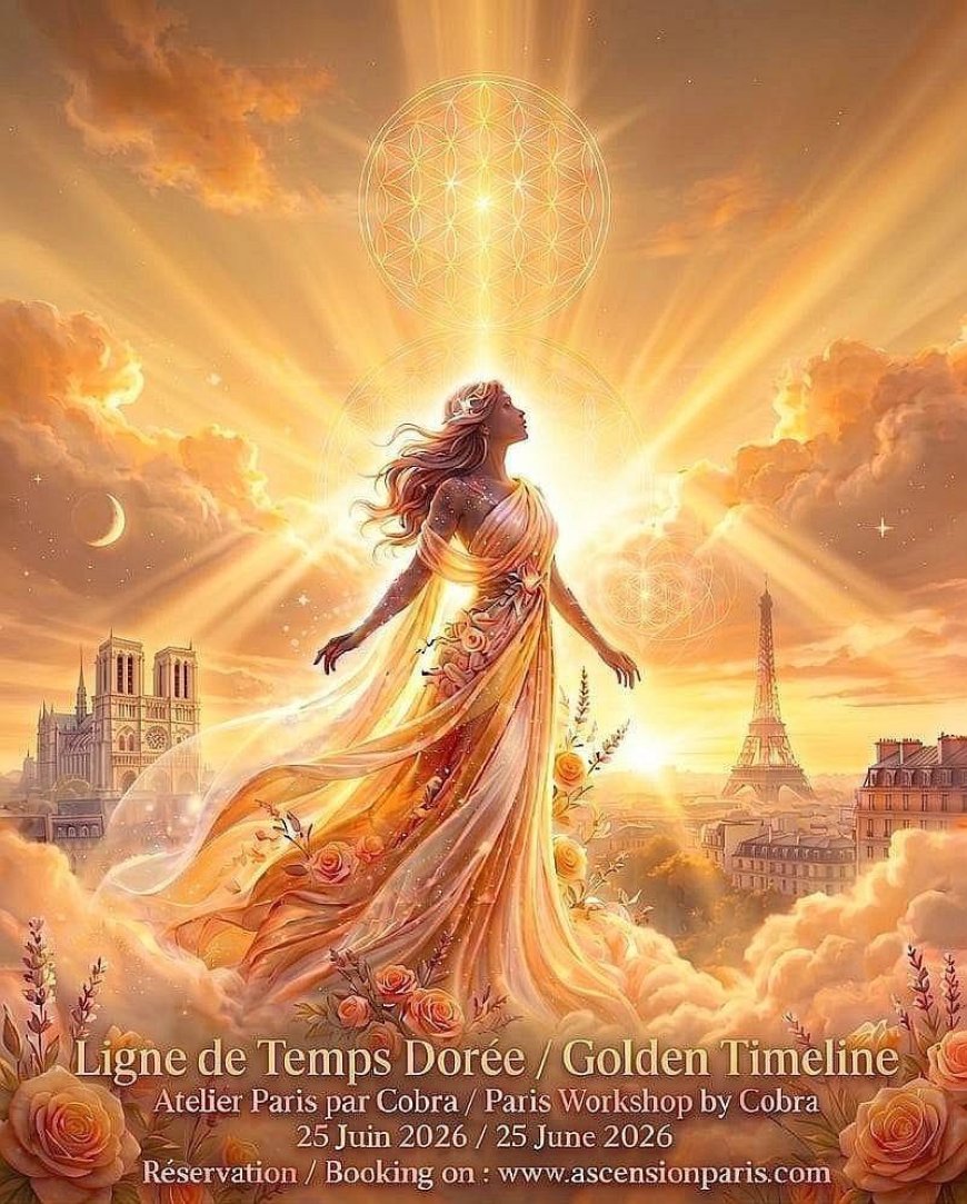 OFFICIAL NOTES: Cobra’s workshop “GOLDEN TIMELINE AND ACTIVATION OF THE CHALICE OF ABUNDANCE OF THE PARIS VORTEX” in Paris June 2026