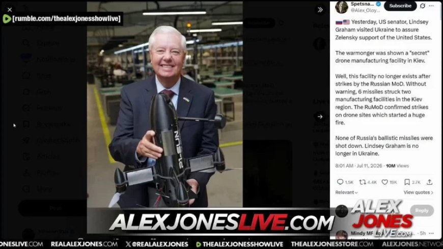 MASSIVE COVERUP? Did Sen. Lindsey Graham Die In A Russian Airstrike While He Was Visiting A Secret Kamikaze Drone Factory?