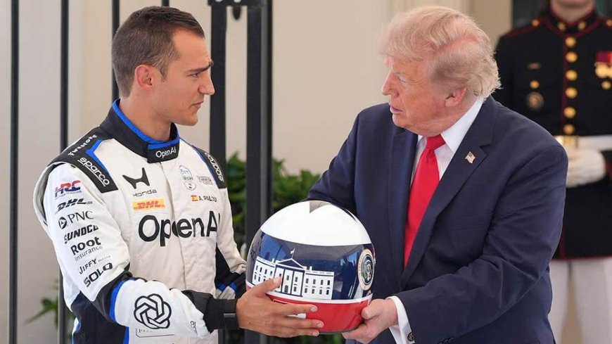 Trump touts IndyCar drivers' 'special' ability at Freedom 250 Grand Prix showcase, seemingly ending hot debate