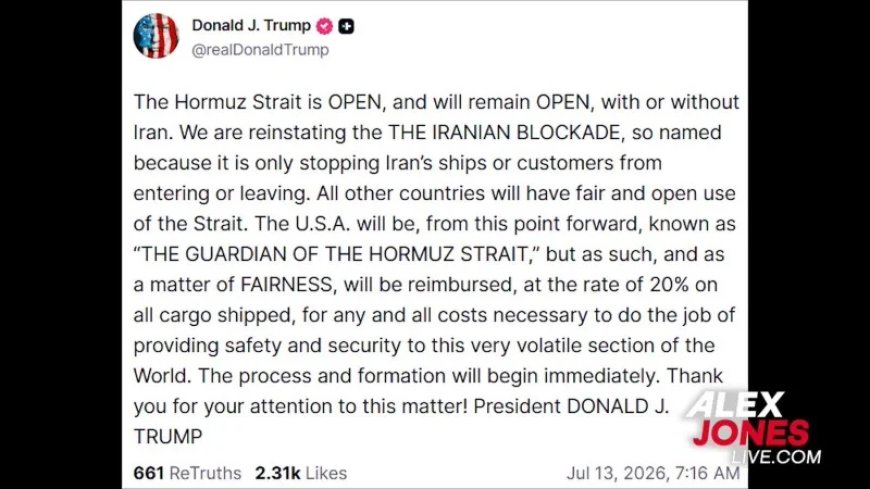 THE BATTLE FOR THE STRAIT OF HORMUZ HAS BEGUN!