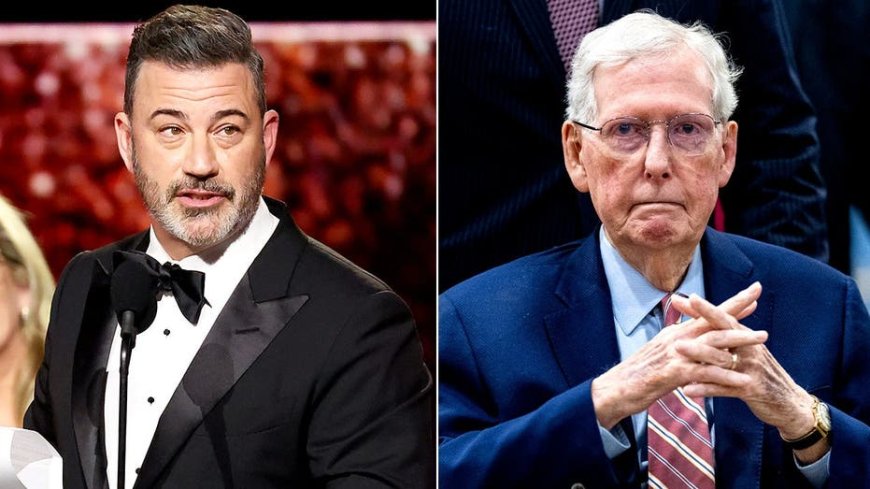Jimmy Kimmel mocks hospitalized Mitch McConnell with health photo troll